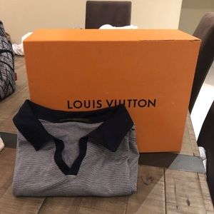 Louis Vuitton men’s stripped polo
